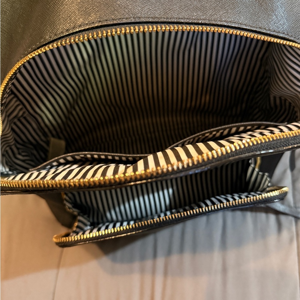 Kate Spade Gray Backpack with Gold Accents - Picture 10 of 15